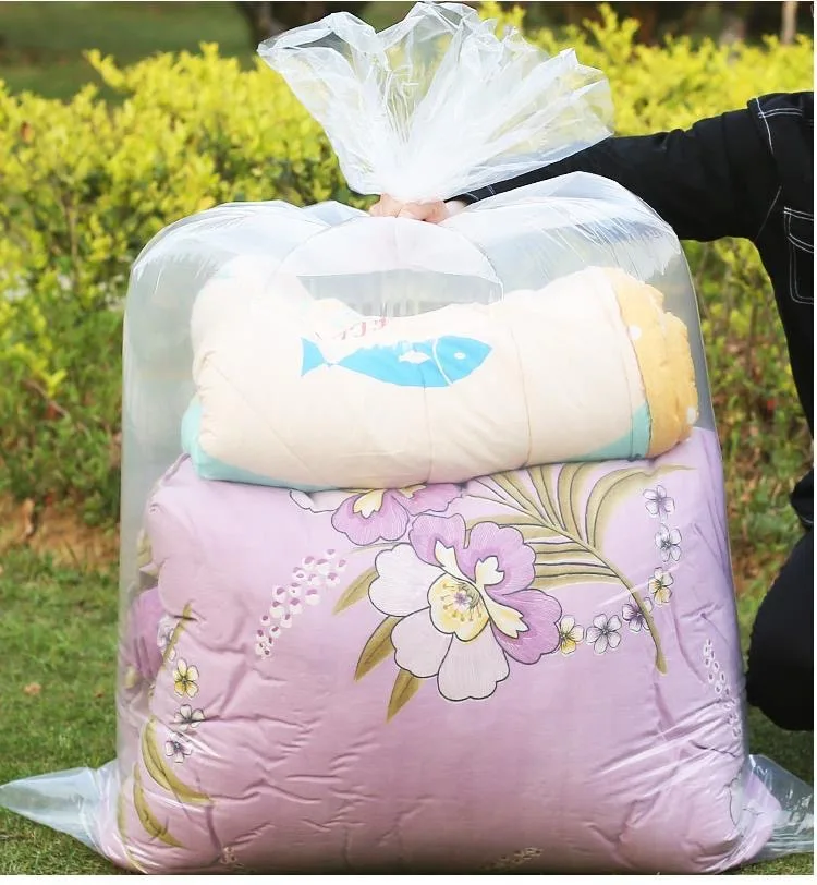 

High quality 1PC Moisture-proof Quilt Storage Bag Large Waterprplastic bag for large flat pocket customized thickened inner bag
