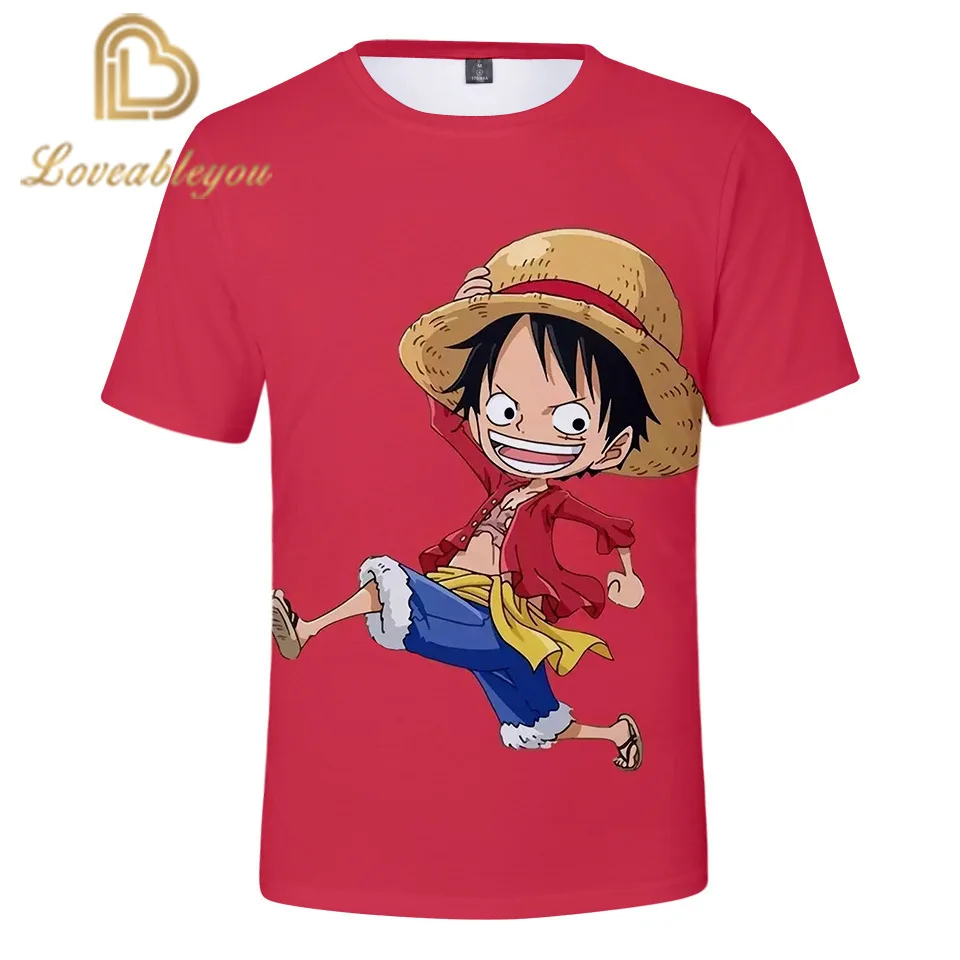 

Summer 2020 Adult Short-sleeve T-shirt One Piece Anime Character 3D Printed Casual Boy and Girl Short-sleeve T-shirt