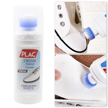 

100ml White Shoe Cleaner Whiten Polish Cleaning Tool Shoe Brush Shoe Sneakers Casual Leather Shoes Cleaning Supplies