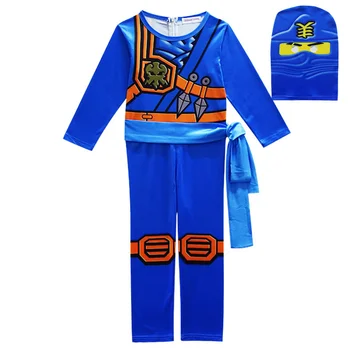 Hot Sell Ninjago Cosplay Costumes Boy Jumpsuits Sets 3PCS SET Halloween Christmas Party Clothes Ninja
