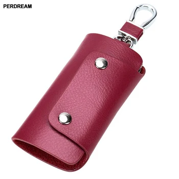 

Leather waist hanging ladies key bag car keychain key bag