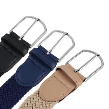 

Women Casual Black Solid Woven Braided Stretch Elastic Belt Waist Strap Stylish Practical Dress Cloth Accessories For Women Men