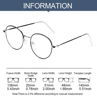 Lunettes anti-lumière bleue pour femmes et hommes, lunettes classiques à monture métallique, lunettes d'ordinateur de bureau, lunettes bloquant les rayons bleus, mode 6