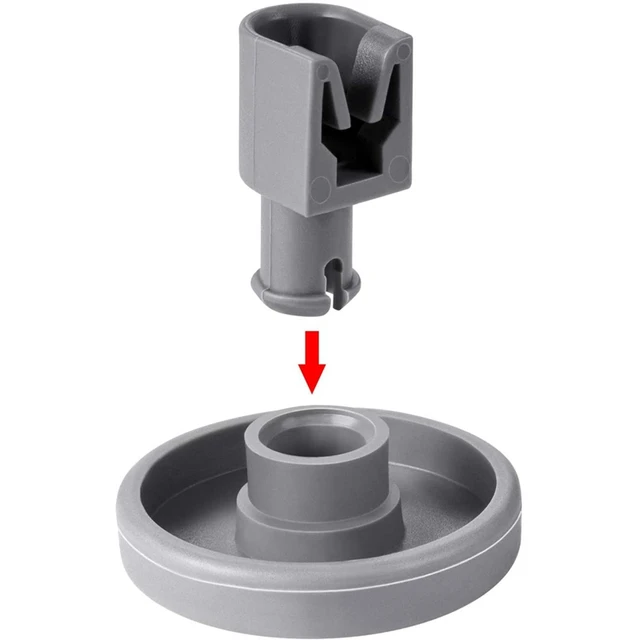 Kit 8 Ruote Per Cestello Lavastoviglie Electrolux Rex Zanussi - Foto 8