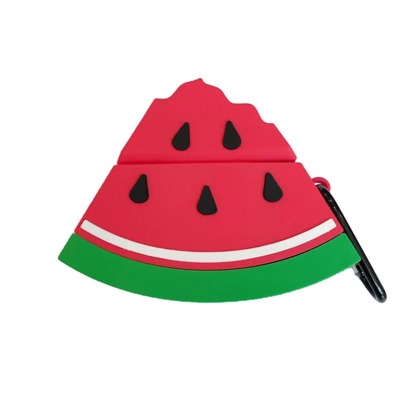 

Cute Cartoon Watermelon Silicone For Apple AirPods Earphone Case Silicone Bluetooth Wireless Anti-Fall Protect For Airpods Case