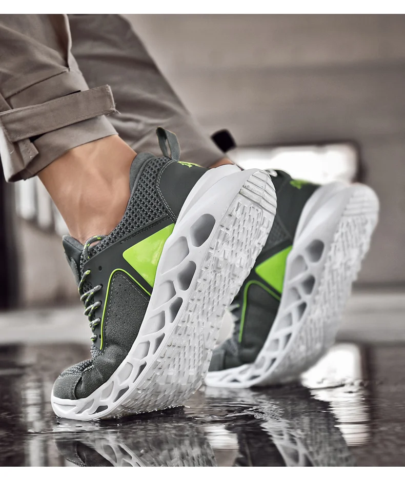 Новинка 2019 года; сезон осень; Легкая удобная обувь из сетчатого материала; Zapatos De Mujer Hombre; мужские и женские кроссовки; большие размеры