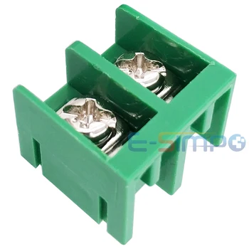 

50pcs/lot 9.5mm Pitch 2P 3P 4P Pin Straight Barrier Screw PCB Wire Connector blocks HB-9500 Green Terminal Block