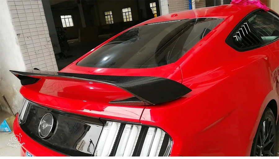 Для ford mustang спойлер GT350 стиль материал высокого качества из углеродного волокна автомобиля задний Багажник крыло грунтовка или c