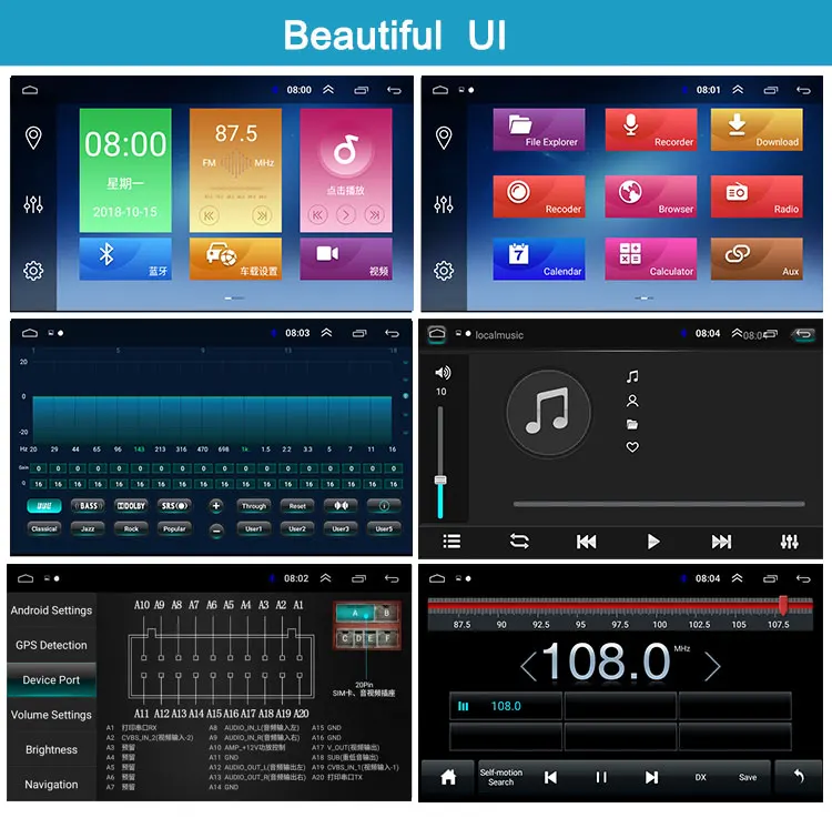 Sale Bonroad 2din 9 inch Android 8.1 Car Radio Multimedia Video Player Navigation GPS  No DVD BT  For LADA ВАЗ Granta Cross 2018 2019 4