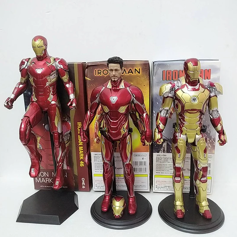 Сумасшедшие игрушки ЖЕЛЕЗНЫЙ ЧЕЛОВЕК Марк MK50 фигурки Тони Старк XLVI Ironman Mk46 MK42