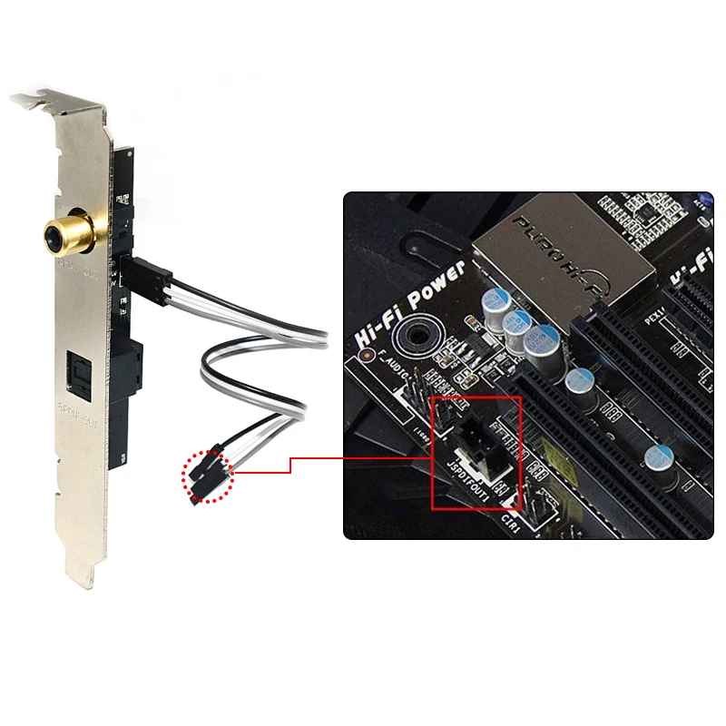 CIRMECH Optical Fiber Coaxial Digital Sound Card 24BIT 192KHz SPDIF Daughter Card DAC DTS Decoder Baffle For Desktop Motherboard audio decoder audio converter adapter audio converter audio adapter