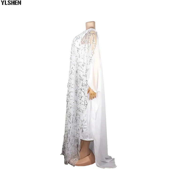 Dashiki African Dresses For Women Clothes 2019 Africa Clothing Muslim Long Dress High Quality Sequins Robe Party African Dress 13