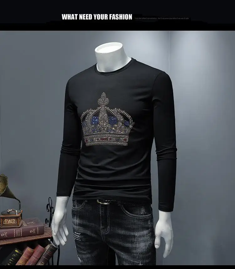 AH11657Fashion мужские Топы И Футболки,, Подиумные роскошные, известный бренд, Европейский дизайн, короткие, с принтом, вечерние, стильные футболки, мужская одежда