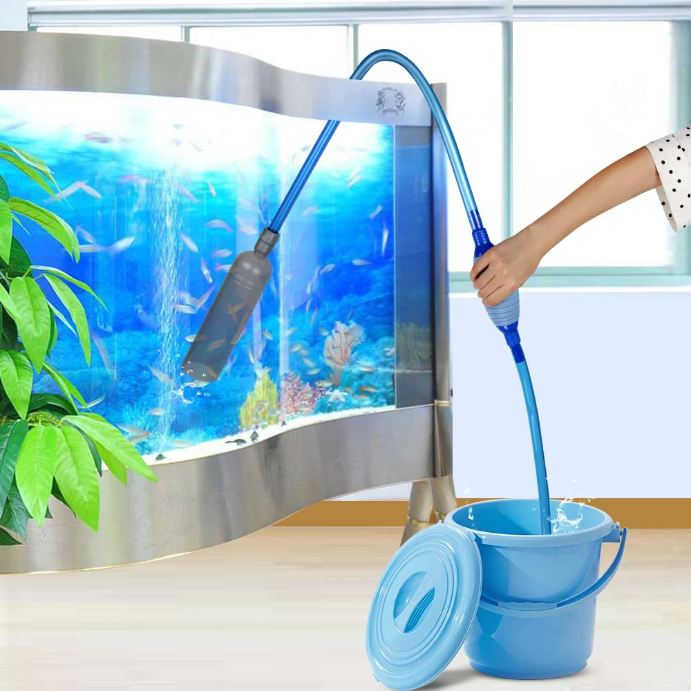 SENZEAL аквариум Гравий пылесос фильтр для воды Сифон шланг сифон насос ручной очиститель насос для воды