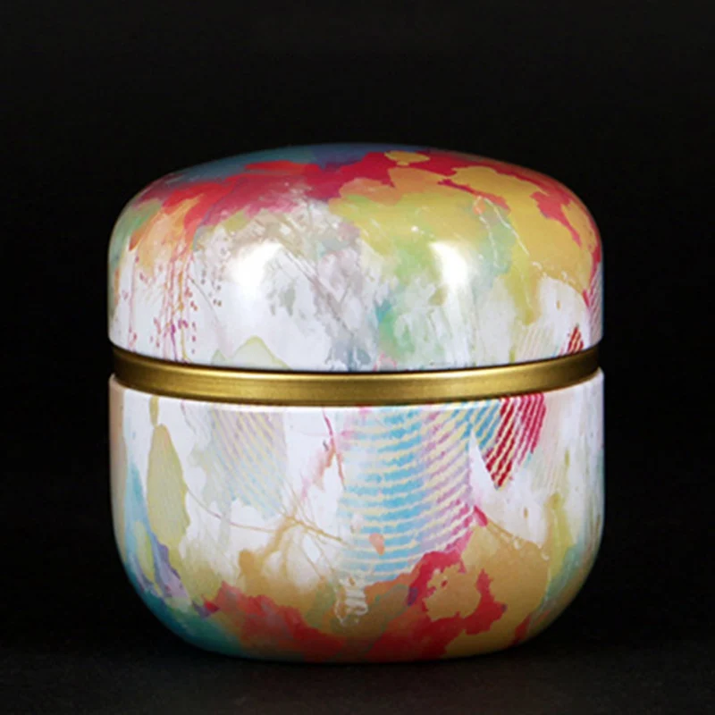 

50ml Japanese Style Kitchen Tea Box Jar Storage Holder Sweetmeats Cans Tea Caddies Tin Containers Tea Storage Bottles M