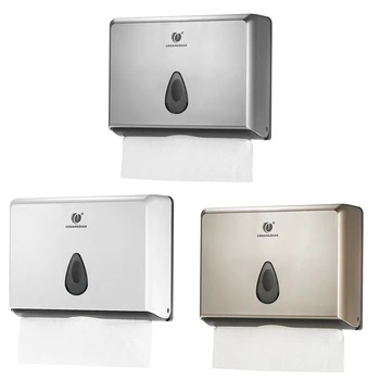 

Chuangdian Wall-Mounted Bathroom Tissue Dispenser Tissue Box Holder For Multifold Paper Towels Tissue Box Room Kitchen Toilet Pa