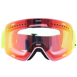 Magnetic Ski Goggles Winter Snow Sports Snowboard Goggles Anti-fog UV Protection Snowmobile Spherical Skiing Eyewear Mask