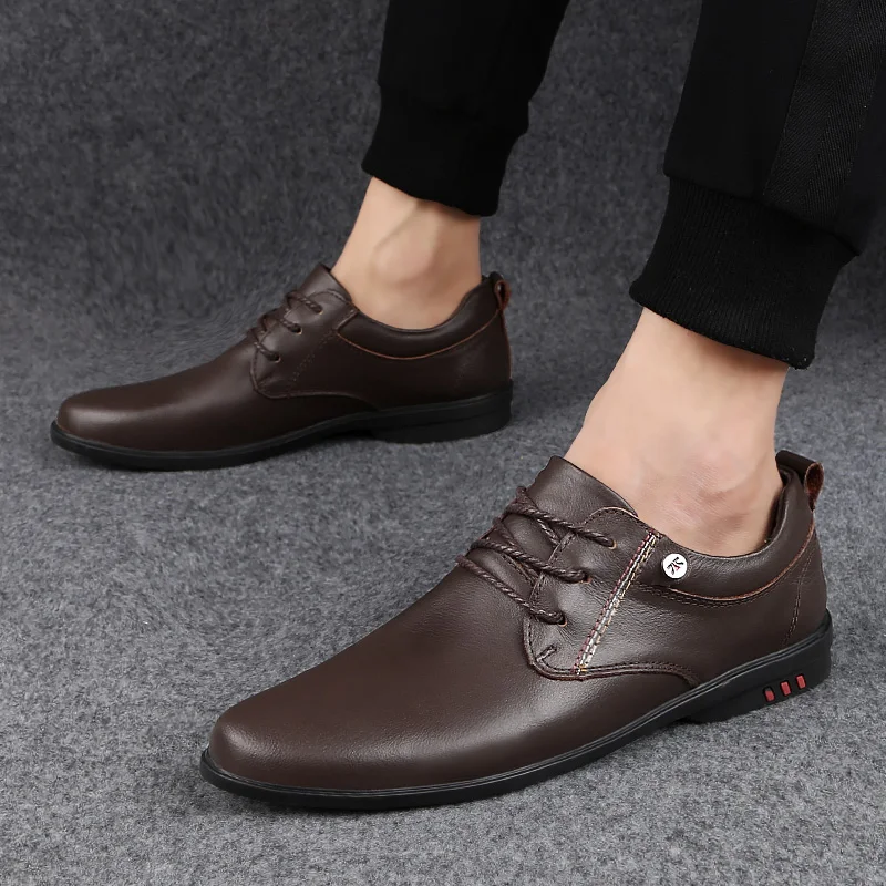 Men Casual Shoes EUDILOVE Men Leather Shoes Brand Flat Shoes Men Fashion Male Shoes Summer Footwear Comfortable%9816