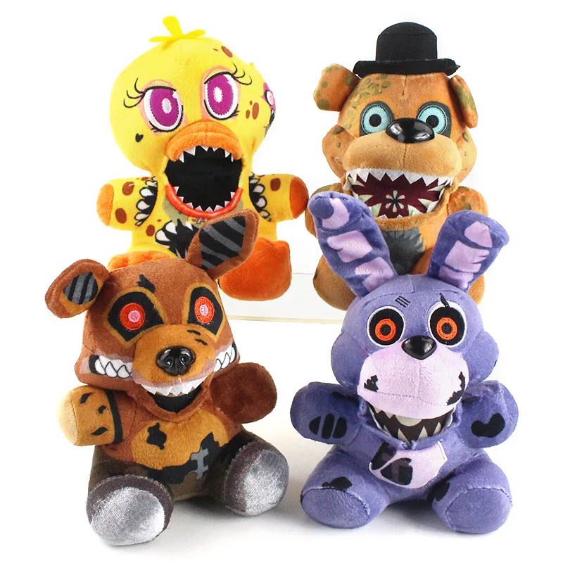 18 см пять ночей у Фредди FNAF плюшевые игрушки медведь Фокси Бонни и Чика чучела