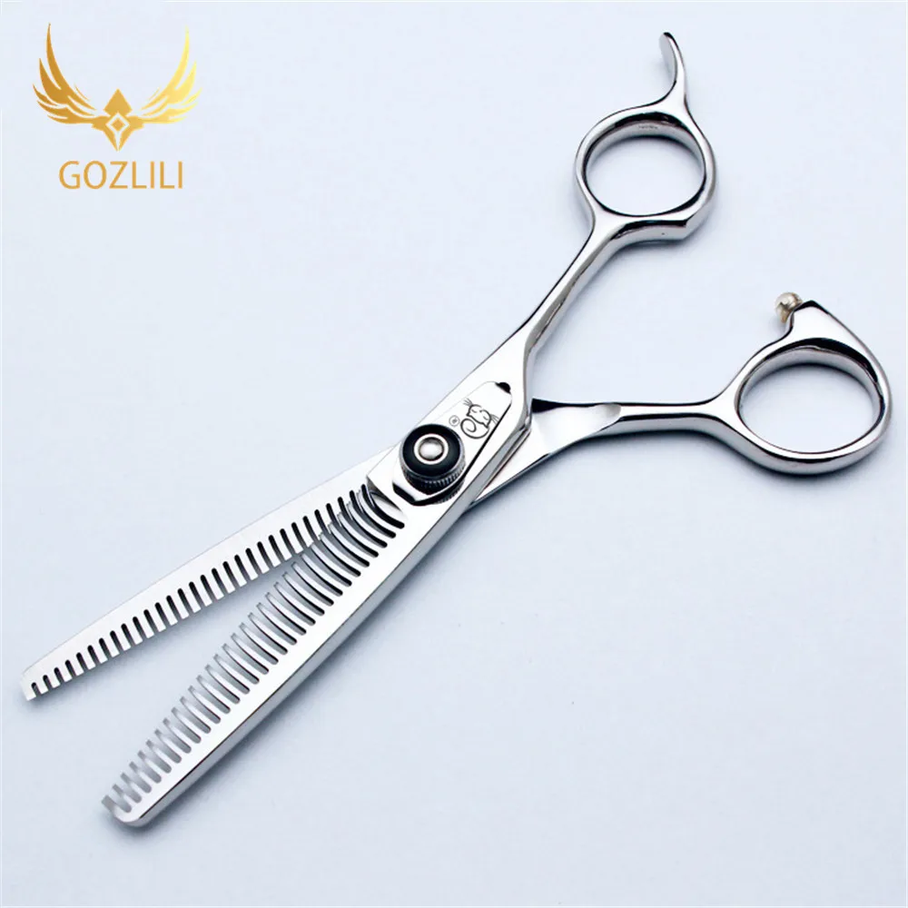 GOZLILI New Arrived 6.0Inch Double Side 30 Teeth Thinning Scissors,Professional Salon Human Hair Thinning Shears Hair Tools (1)