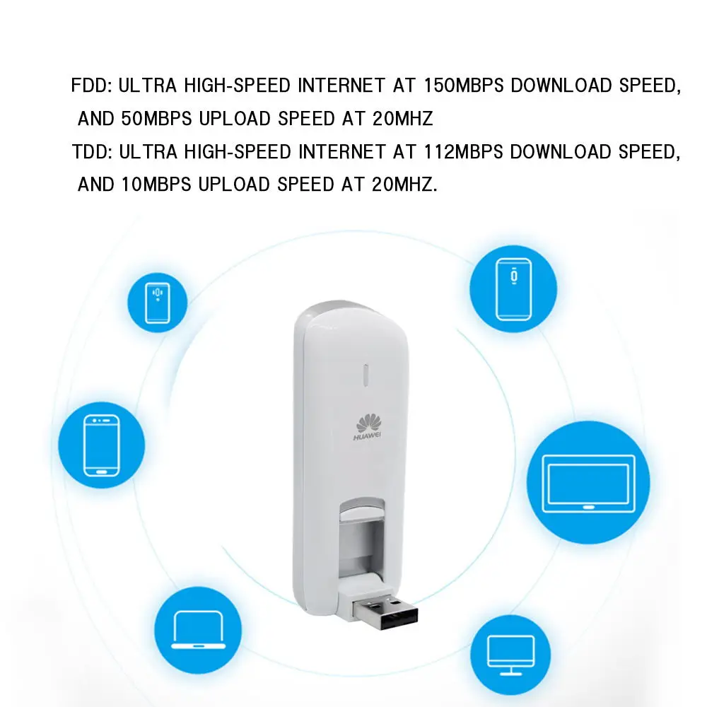 USB модем Huawei 4G LTE FDD Band 2/4/5/7 (FDD 1900/AWS(1700/2100)/850/2600 МГц) HSUPA 850/1900/2100 МГц|modem stick|hsupa usb stickfdd