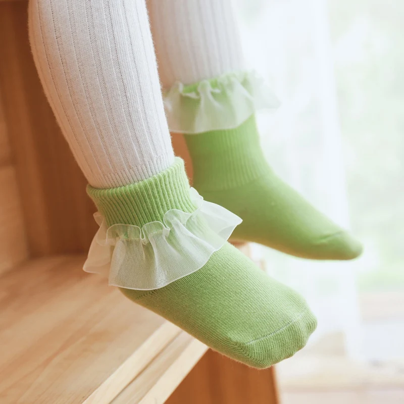 От 0 до 5 лет носки для малышей носки для девочек милые хлопковые носки принцессы с кружевом вечерние мягкие носки для малышей