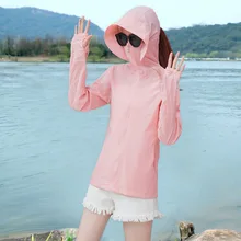 Одежда для защиты от солнца, женская короткая летняя Новинка, стильная уличная дышащая велосипедная куртка, Пляжная тонкая универсальная Солнцезащитная одежда