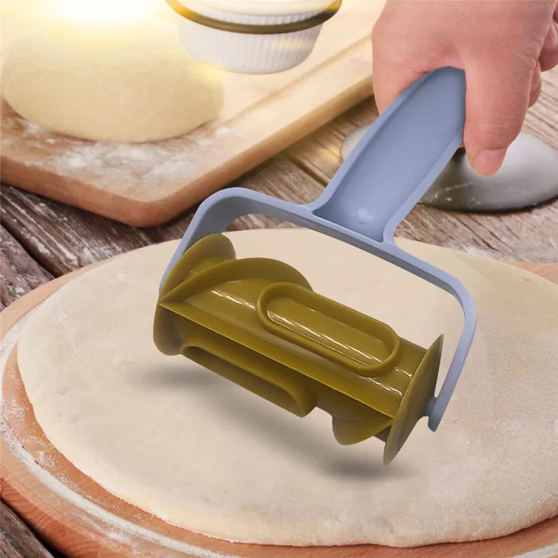 DIY ролик для приготовления печенья колесо инструмент плесень Многофункциональная Пластиковая хлебная машинка для резки теста роликовая Кондитерская кухня Выпечка#4AU16