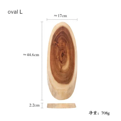 Деревенский стиль акации Деревянные Разделочные Блоки цельное дерево круглое Домашнее использование мини фрукты разделочные доски плесени доказательство посуда - Цвет: A-L