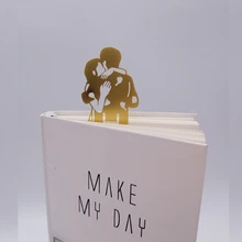 Стерео символ объятия пара Закладка Милая запись сладкая любовь школьные канцелярские принадлежности для мужчин девушка подарок