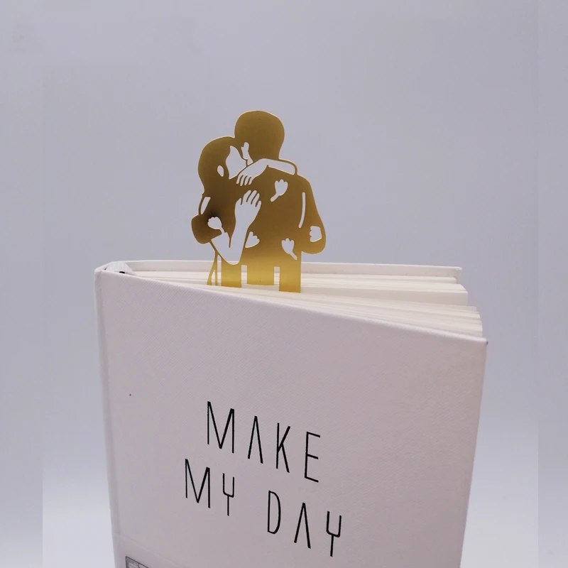 

Original Stereo character embrace Couple Bookmark sweetheart Record sweet love School Stationery For Male girlfriend lover Gift
