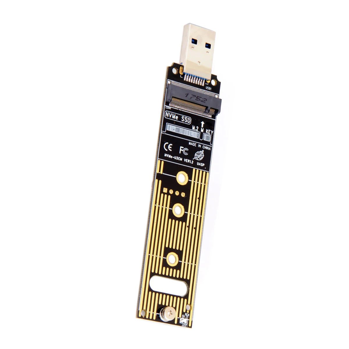 SSD Case NVME To USB Adapter 10 Gbps Usb 3.1 Gen 2 M.2 PCIE SSD To Type-A Card No Cable Needed USB To M2 Solid State Drive Key M