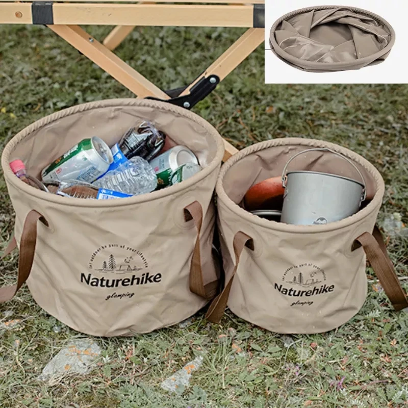 Naturehike NEW Folding Bucket Waterproof Foldable Water Sink Bucket Portable Travel Foldable Basin Camping Hiking Storage