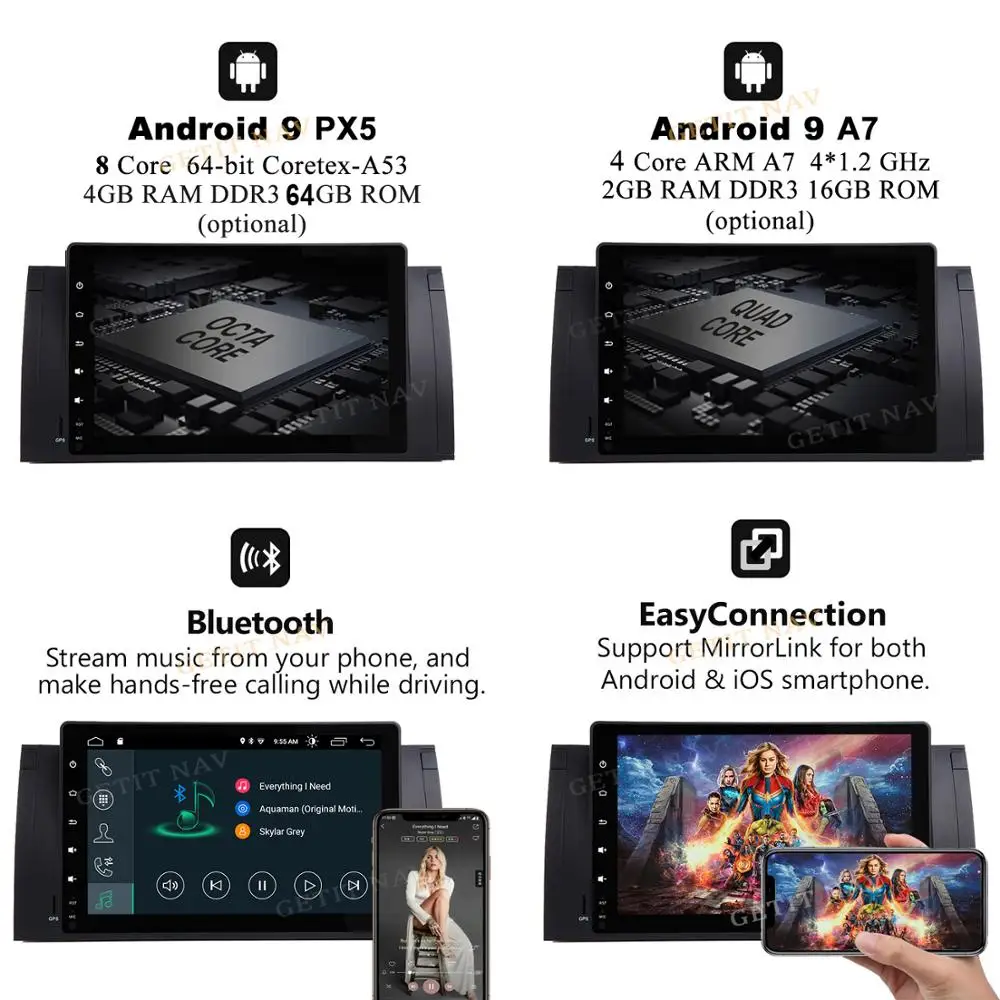 Top DSP Chip IPS Screen 9