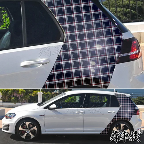 Car stickers For Volkswagen Golf 7 Sticker Lahua Golf 7 Appearance Decoration Modified Body Car Sticker - Color Name: F