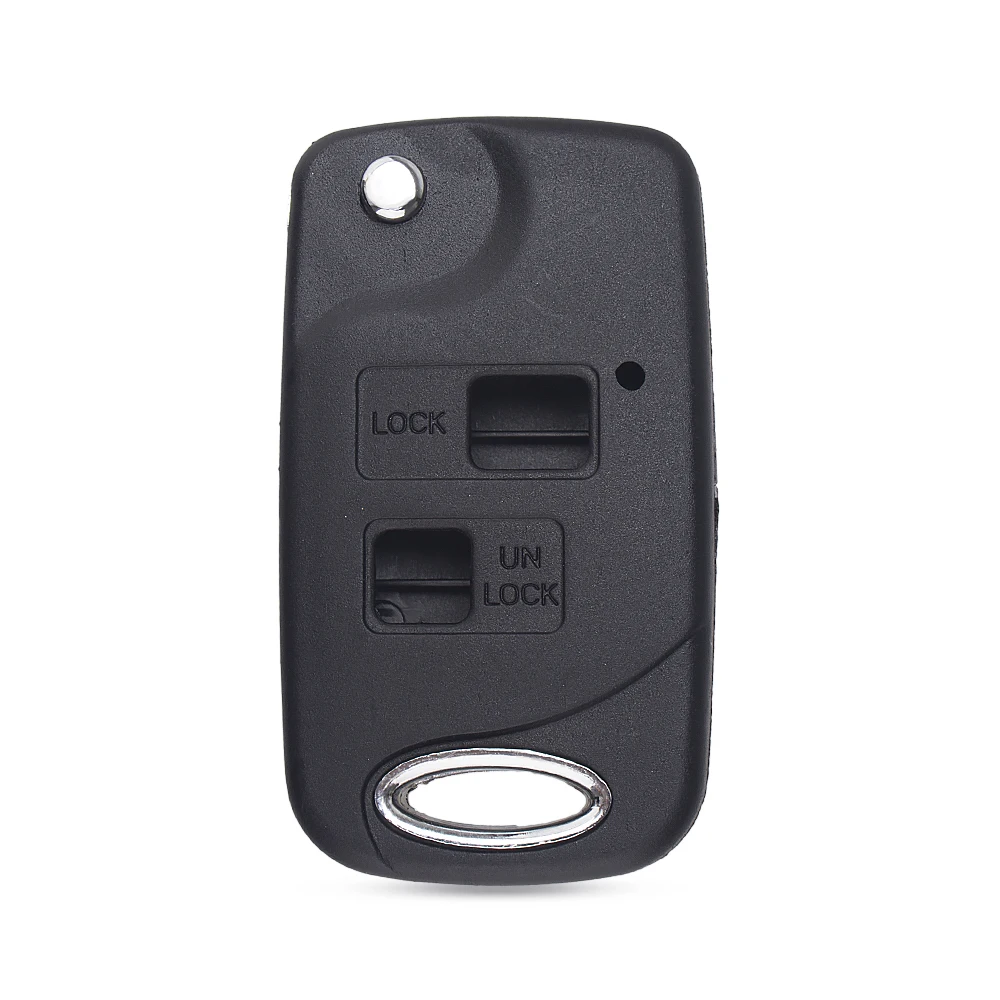 Замена KEYYOU Складной флип 2 кнопки дистанционного ключа оболочки Fob для Toyota Avensis Avalon Camry Corolla Echo RAV4 Prado
