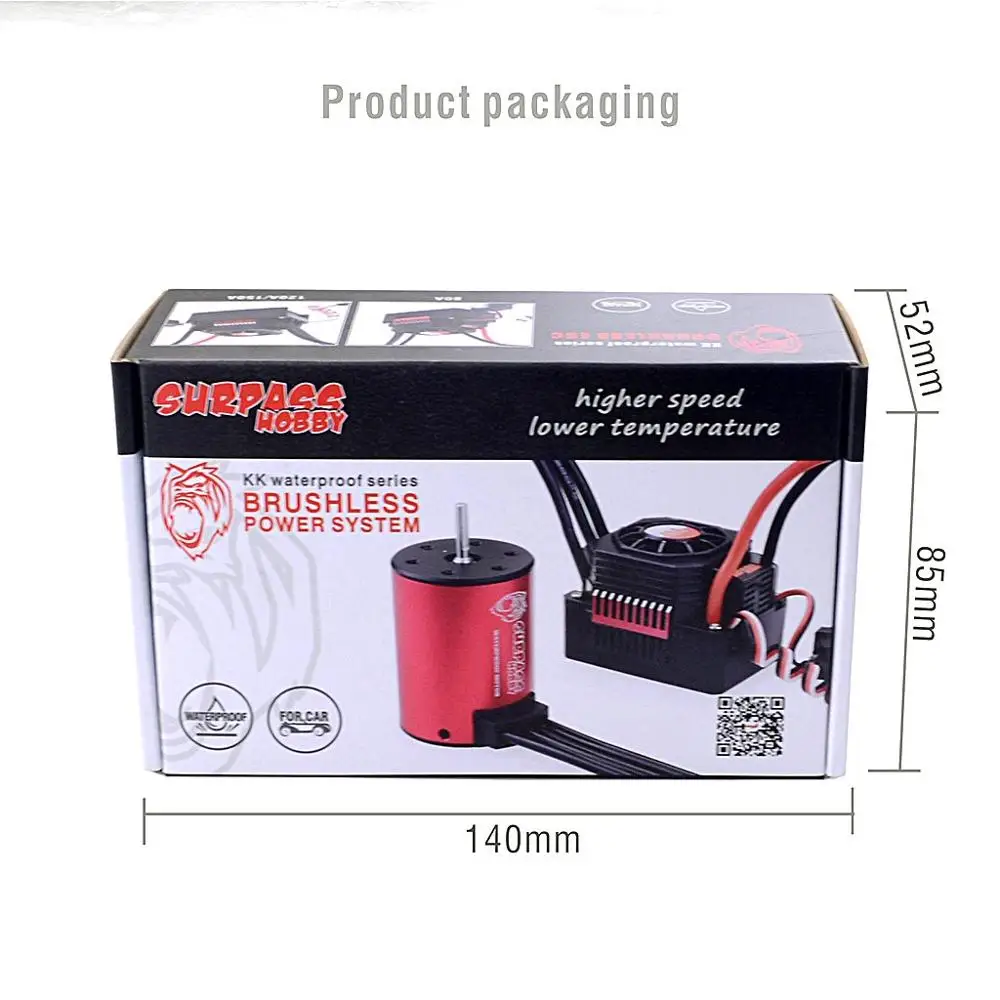 Contrôleur ESC Programmable 25A-150A pour RC Voiture Bateau