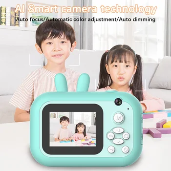 

Children Mini Camera Instant Print Camera for Kids 1080P HD Camera With Thermal Photo Paper Toys Camera for Birthday Gifts