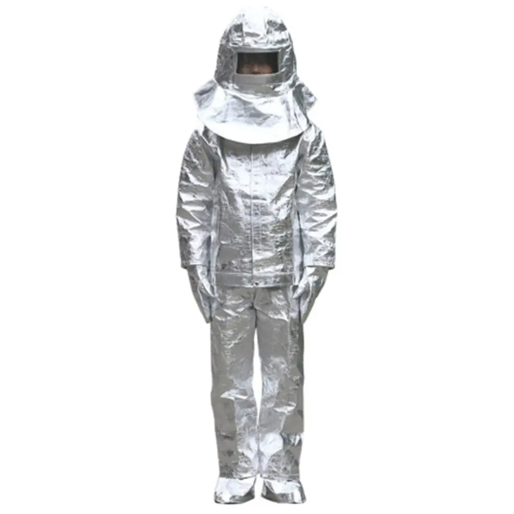 

1000C Aluminum Foil Fire Protected Clothes Thermal Insulation Clothing Fireproof Aluminum Foil Heat Insulation Clothes Full Set