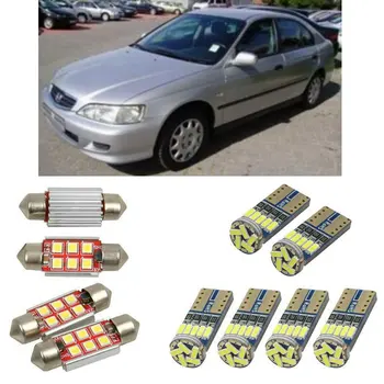 

Interior led Car lights For Honda accord mk7 hatchback bulbs for cars License Plate Light 6pc