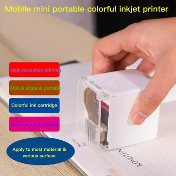 

2020 New Arrival KONGTEN MBrush Color Handheld Printer Mobile Label Maker Smart Wifi Mini Portable PrinCube Color Printer