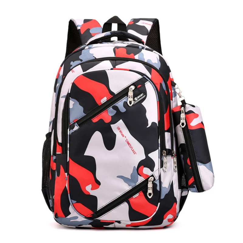Camouflage Men Backpacks Travel Kids School bag Cool Boy Military School  Bags For Teenage Boys Girls School Backpack sac mochila - AliExpress