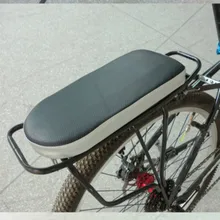 Подушечка для велосипедного сиденья на заднее сиденье, горный держатель для велосипеда, подушка на сиденье, толстое сидение, детская подушка на сиденье, толстая, черная, серебристая