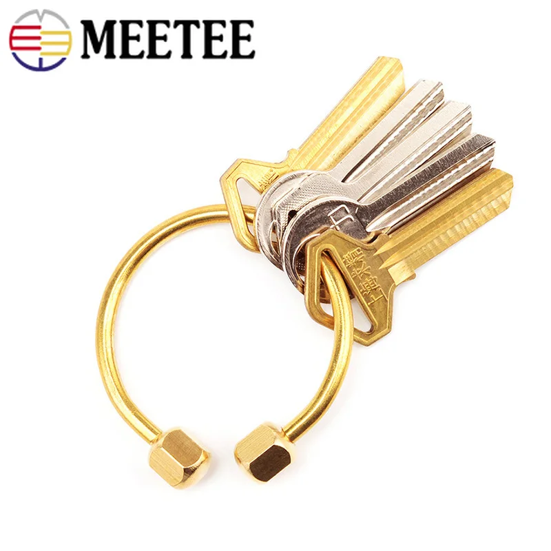 Meetee 3/5 шт 18/30 мм модный брелок для ключей из металла подвеска ключ O пружинное кольцо пряжки ювелирные изделия DIY брелок тег Для мужчин Для женщин Чемодан кулон Материал