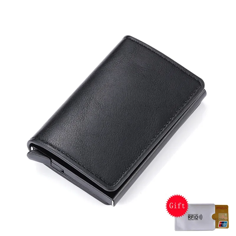 

2020 New Men And Women Smart Wallet Mini Wallet RFID Security Aluminum Box Pop-Up Credit Card Holder For Drop-shipping