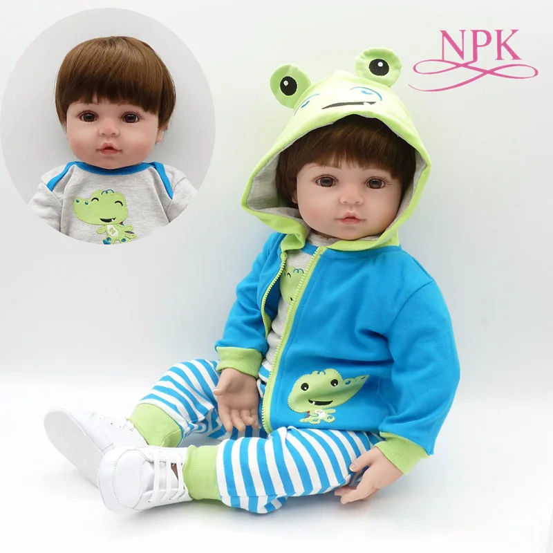 

NPK 48CM Silicone Reborn Super Baby Lifelike Toddler Baby Bonecas Kid Doll Bebes Reborn Brinquedos Reborn Toys For Kids Gifts