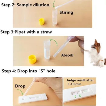 

New Canine Dog Distemper Virus CDV/CPV Home Nasal Swab Health Test Paper SCI88