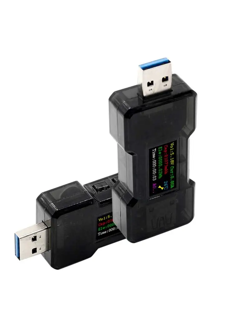 USB тестер FNB18 напряжения емкости тока хронографа амперметра индикатор
