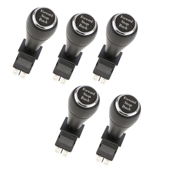 

On-Off-On 6-Pin 3 Position Joystick Switch Replacement Car Putter Switches with Long-lasting Durability, 5PCS, Black