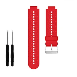 Premium Soft Silicone Replacement Wristband Strap - Forerunner 735XT (Red)